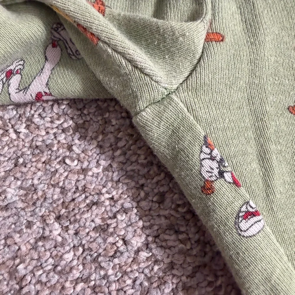 Janie and Jack Good Night Pajama in Disney Mickey Mouse Baseball Green Size 3